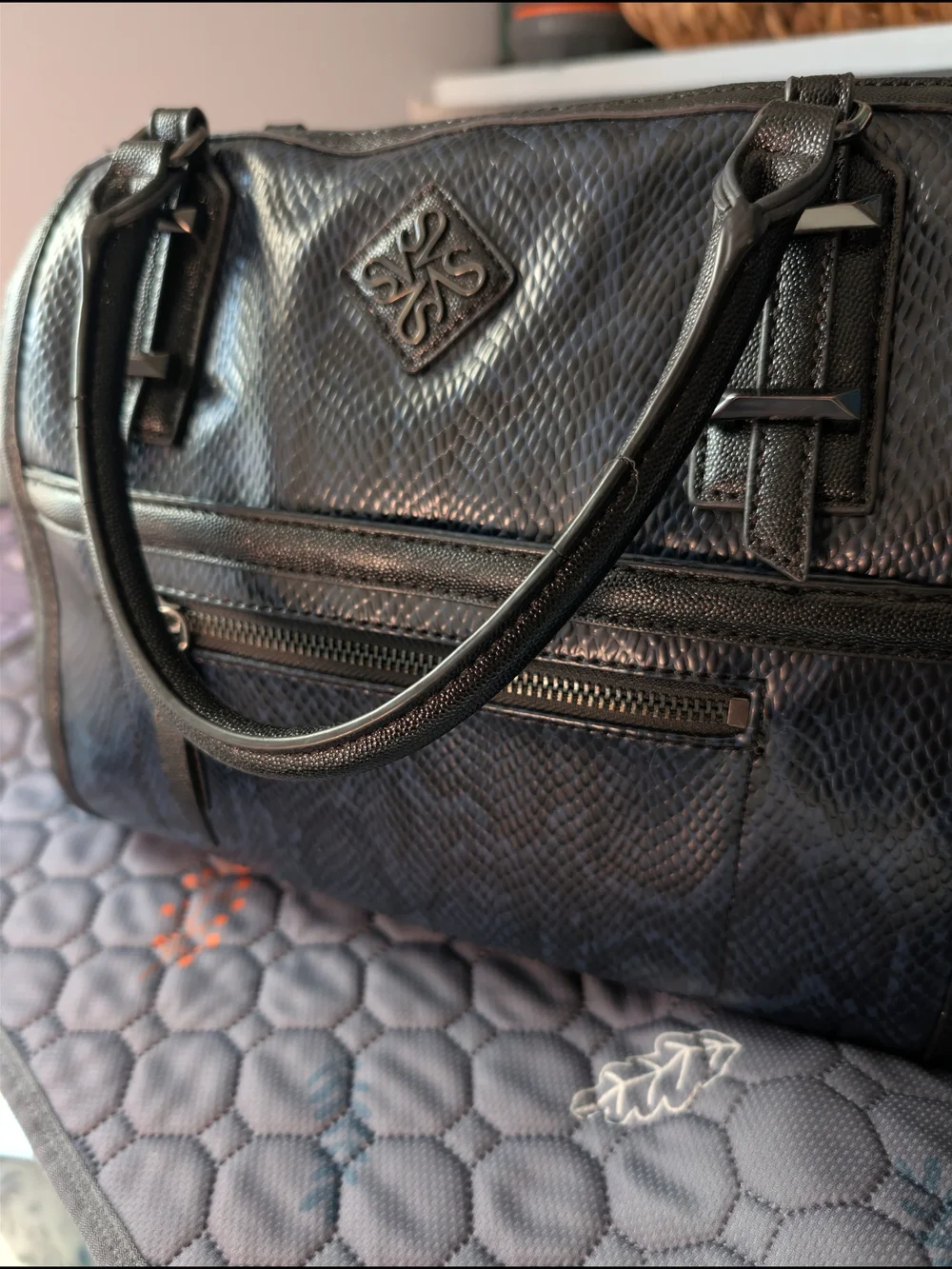 Designer Bag - Quilted Leather Look